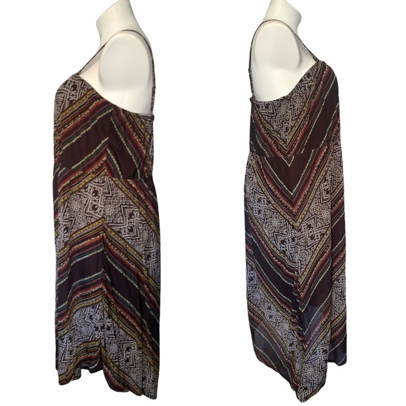 LANE BRYANT ⭐️ Boho Diagonal Striped Strapless Dress - Picture 9 of 10